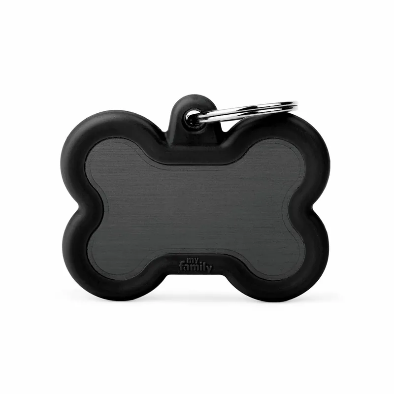 Neu Im Sortiment MY FAMILY Hush Black Bone Aluminium Black Rubber